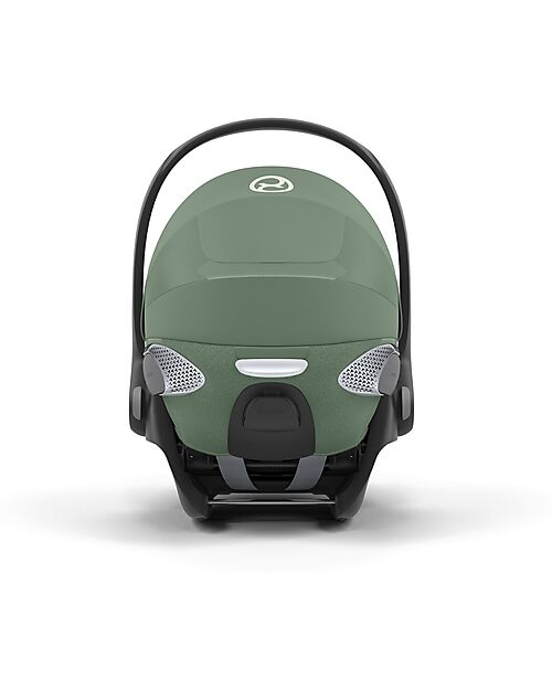 Cybex Cloud T I-Size Plus Car Seat - Leaf Green - Breathable 3D Mesh Fabric - from Birth to 24 Months Car Seats Group 0+/1