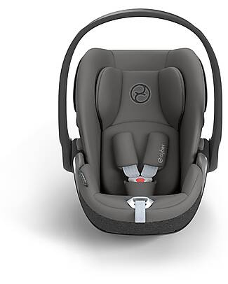 Cybex Cloud T I-Size Plus Car Seat - Mirage Grey - Breathable 3D Mesh Fabric - from Birth to 24 Months Car Seats Group 0+/1