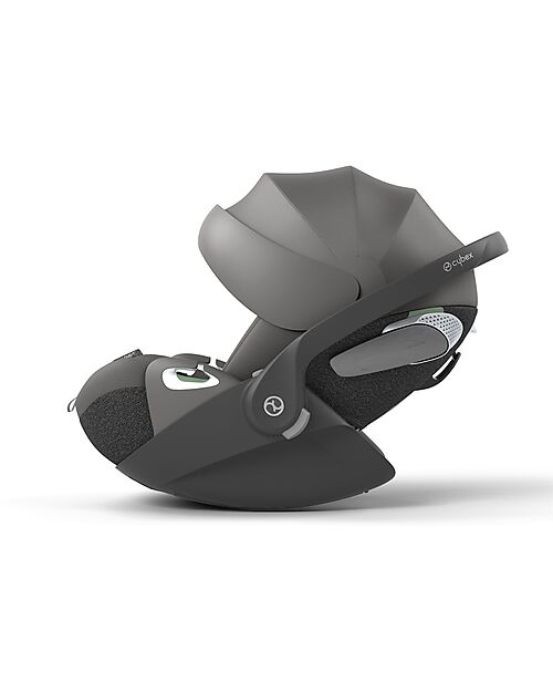 Cybex Cloud T I-Size Plus Car Seat - Mirage Grey - Breathable 3D Mesh Fabric - from Birth to 24 Months Car Seats Group 0+/1