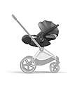 Cybex Cloud T I-Size Plus Car Seat - Mirage Grey - Breathable 3D Mesh Fabric - from Birth to 24 Months Car Seats Group 0+/1
