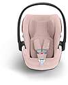 Cybex Cloud T I-Size Plus Car Seat - Peach Pink - Breathable 3D Mesh Fabric - from Birth to 24 Months Car Seats Group 0+/1