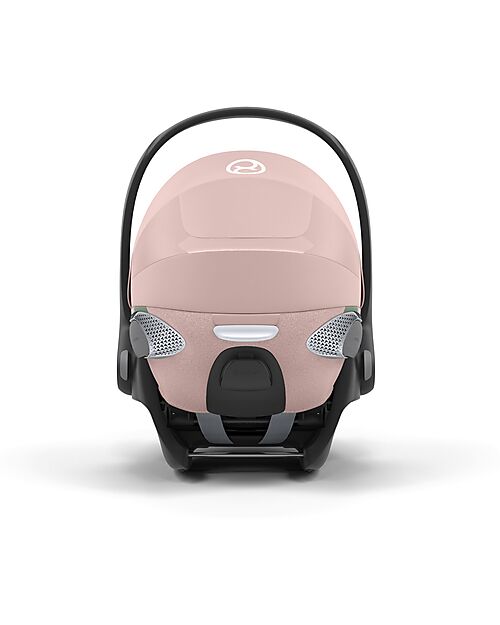Cybex Cloud T I-Size Plus Car Seat - Peach Pink - Breathable 3D Mesh Fabric - from Birth to 24 Months Car Seats Group 0+/1