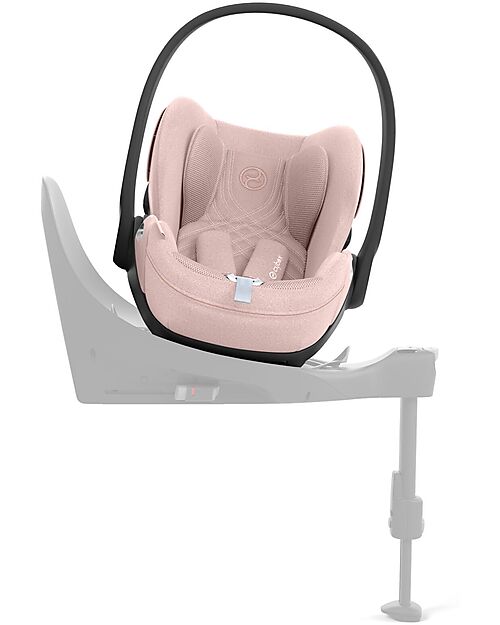 Cybex Cloud T I-Size Plus Car Seat - Peach Pink - Breathable 3D Mesh Fabric - from Birth to 24 Months Car Seats Group 0+/1