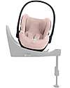 Cybex Cloud T I-Size Plus Car Seat - Peach Pink - Breathable 3D Mesh Fabric - from Birth to 24 Months Car Seats Group 0+/1