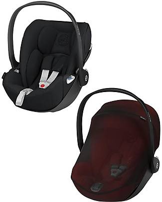 Cybex Cloud Z i-Size Car Seat - Deep Black + Insect Net Car Seats Group 0+/1