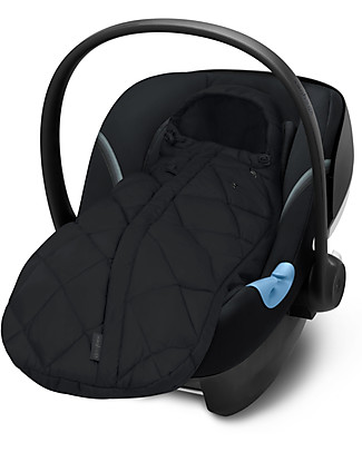 Cybex Cloud Z i-Size Infant Car Seat - Deep Black + Base Z + SNØGGA Mini Footmuff for Free! Car Seats Group 0+/1