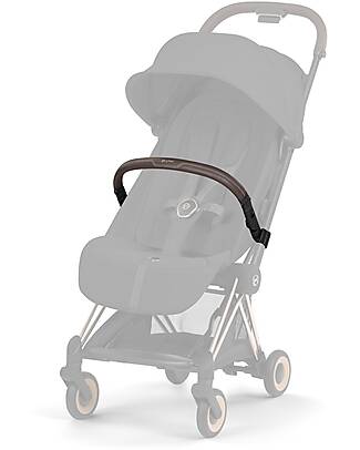 Cybex Coya Bumper Bar - Dark Brown - For your child’s safety! Foot Board