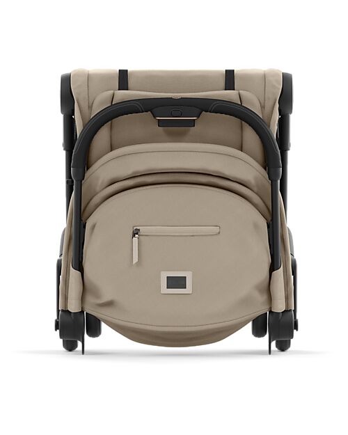 Cybex Coya Stroller - Cozy Beige Matt Black Frame - Light and Ultra-Compact from Birth to 4 Years Lights Strollers