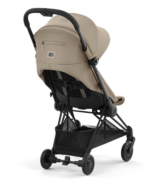 Cybex Coya Stroller - Cozy Beige Matt Black Frame - Light and Ultra-Compact from Birth to 4 Years Lights Strollers