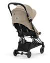 Cybex Coya Stroller - Cozy Beige Matt Black Frame - Light and Ultra-Compact from Birth to 4 Years Lights Strollers