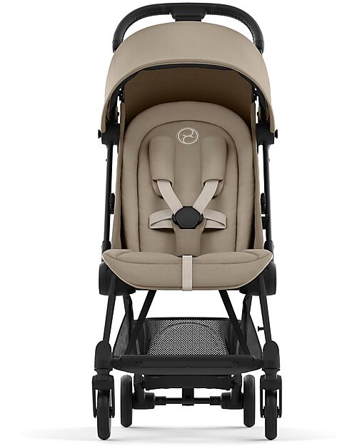 Cybex Coya Stroller - Cozy Beige Matt Black Frame - Light and Ultra-Compact from Birth to 4 Years Lights Strollers