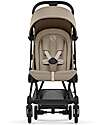 Cybex Coya Stroller - Cozy Beige Matt Black Frame - Light and Ultra-Compact from Birth to 4 Years Lights Strollers