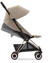 Cybex Coya Stroller - Cozy Beige Rosegold Frame - Light and Ultra-Compact from Birth to 4 Years Lights Strollers