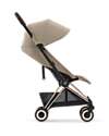 Cybex Coya Stroller - Cozy Beige Rosegold Frame - Light and Ultra-Compact from Birth to 4 Years Lights Strollers