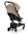 Cybex Coya Stroller - Cozy Beige Rosegold Frame - Light and Ultra-Compact from Birth to 4 Years Lights Strollers