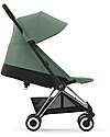 Cybex Coya Stroller - Leaf Green Chrome Frame - Light and Ultra-Compact from Birth to 4 Years Lights Strollers