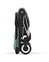 Cybex Coya Stroller - Leaf Green Chrome Frame - Light and Ultra-Compact from Birth to 4 Years Lights Strollers