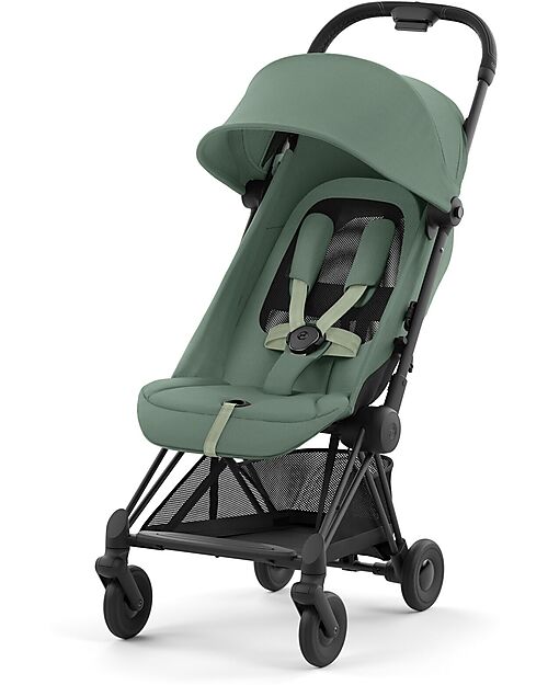 Cybex Coya Stroller - Leaf Green Matt Frame - Light and Ultra-Compact from Birth to 4 Years Lights Strollers