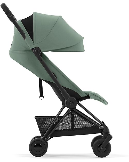 Cybex Coya Stroller - Leaf Green Matt Frame - Light and Ultra-Compact from Birth to 4 Years Lights Strollers