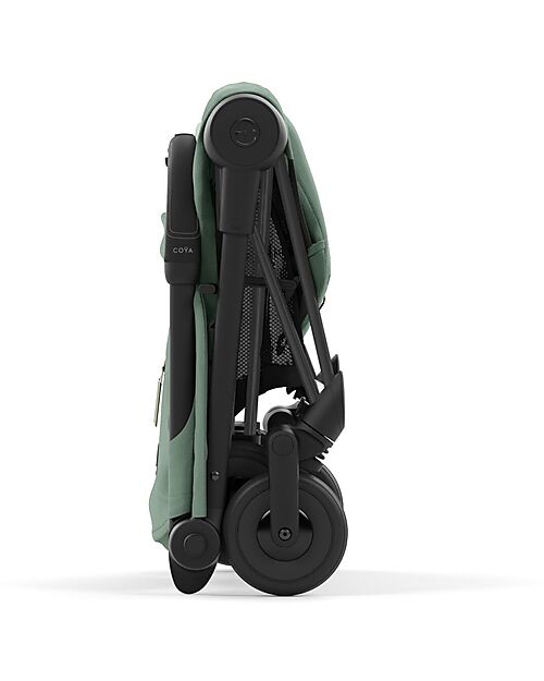 Cybex Coya Stroller - Leaf Green Matt Frame - Light and Ultra-Compact from Birth to 4 Years Lights Strollers