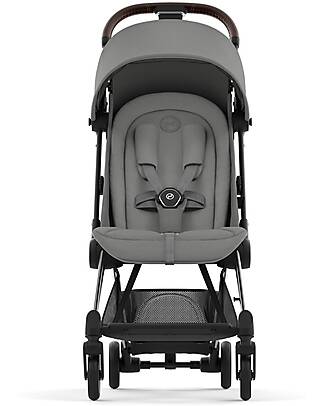 Cybex Coya Stroller - Mirage Grey Chrome Frame - Light and Ultra-Compact from Birth to 4 Years Lights Strollers