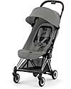 Cybex Coya Stroller - Mirage Grey Chrome Frame - Light and Ultra-Compact from Birth to 4 Years Lights Strollers
