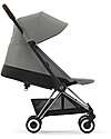 Cybex Coya Stroller - Mirage Grey Chrome Frame - Light and Ultra-Compact from Birth to 4 Years Lights Strollers
