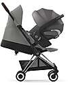 Cybex Coya Stroller - Mirage Grey Chrome Frame - Light and Ultra-Compact from Birth to 4 Years Lights Strollers