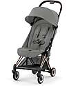 Cybex Coya Stroller - Mirage Grey Rosegold Frame - Light and Ultra-Compact from Birth to 4 Years Lights Strollers