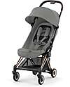 Cybex Coya Stroller - Mirage Grey Rosegold Frame - Light and Ultra-Compact from Birth to 4 Years Lights Strollers