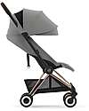 Cybex Coya Stroller - Mirage Grey Rosegold Frame - Light and Ultra-Compact from Birth to 4 Years Lights Strollers