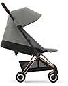 Cybex Coya Stroller - Mirage Grey Rosegold Frame - Light and Ultra-Compact from Birth to 4 Years Lights Strollers