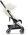 Cybex Coya Stroller - Off White Chrome Frame - Light and Ultra-Compact from Birth to 4 Years Lights Strollers