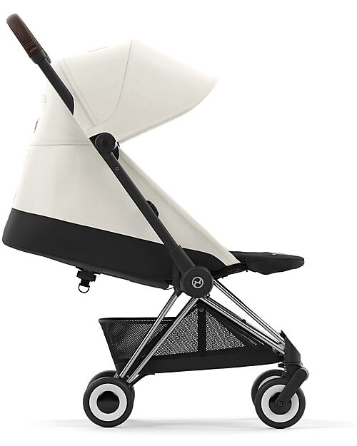 Cybex Coya Stroller - Off White Chrome Frame - Light and Ultra-Compact from Birth to 4 Years Lights Strollers