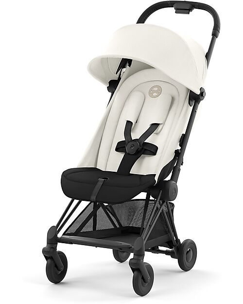 Cybex Coya Stroller - Off White Matt Frame - Light and Ultra-Compact from Birth to 4 Years Lights Strollers
