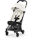 Cybex Coya Stroller - Off White Matt Frame - Light and Ultra-Compact from Birth to 4 Years Lights Strollers