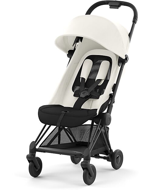 Cybex Coya Stroller - Off White Matt Frame - Light and Ultra-Compact from Birth to 4 Years Lights Strollers