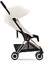 Cybex Coya Stroller - Off White Rosegold Frame - Light and Ultra-Compact from Birth to 4 Years Lights Strollers