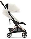 Cybex Coya Stroller - Off White Rosegold Frame - Light and Ultra-Compact from Birth to 4 Years Lights Strollers
