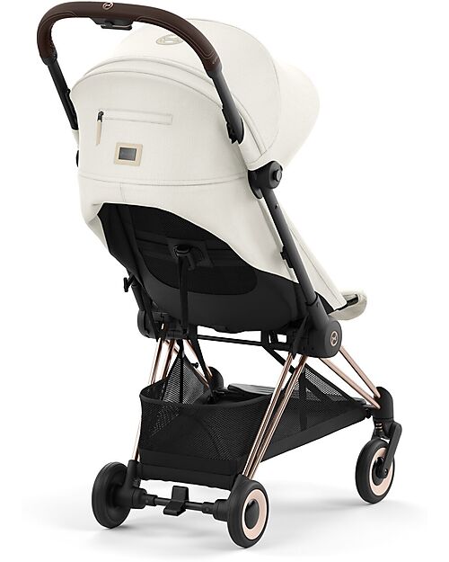Cybex Coya Stroller - Off White Rosegold Frame - Light and Ultra-Compact from Birth to 4 Years Lights Strollers