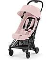 Cybex Coya Stroller - Peach Pink Matt Frame - Light and Ultra-Compact from Birth to 4 Years Lights Strollers