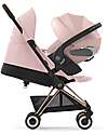 Cybex Coya Stroller - Peach Pink Rosegold Frame - Light and Ultra-Compact from Birth to 4 Years Lights Strollers
