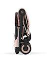 Cybex Coya Stroller - Peach Pink Rosegold Frame - Light and Ultra-Compact from Birth to 4 Years Lights Strollers
