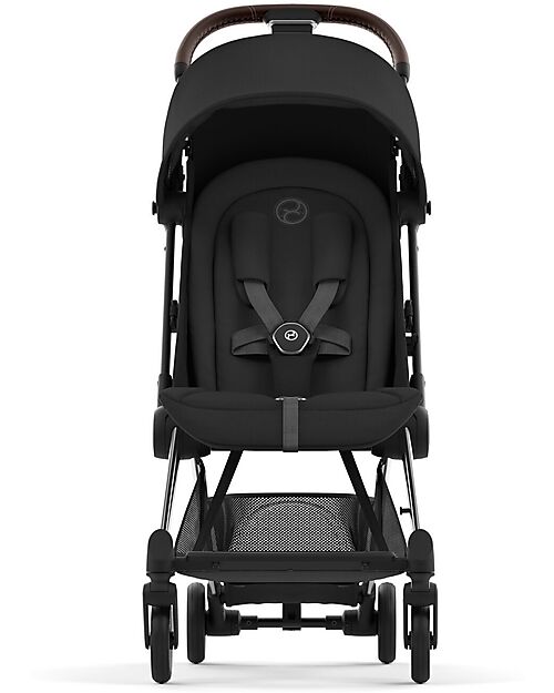 Cybex Coya Stroller - Sepia Black Chrome Frame - Light and Ultra-Compact from Birth to 4 Years Lights Strollers