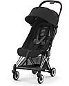 Cybex Coya Stroller - Sepia Black Chrome Frame - Light and Ultra-Compact from Birth to 4 Years Lights Strollers
