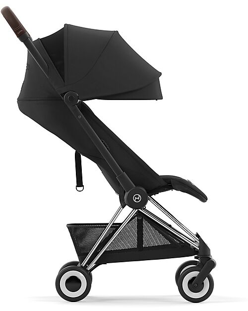 Cybex Coya Stroller - Sepia Black Chrome Frame - Light and Ultra-Compact from Birth to 4 Years Lights Strollers
