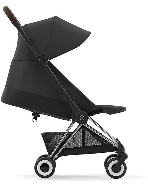 Cybex Coya Stroller - Sepia Black Chrome Frame - Light and Ultra-Compact from Birth to 4 Years Lights Strollers