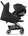 Cybex Coya Stroller - Sepia Black Chrome Frame - Light and Ultra-Compact from Birth to 4 Years Lights Strollers