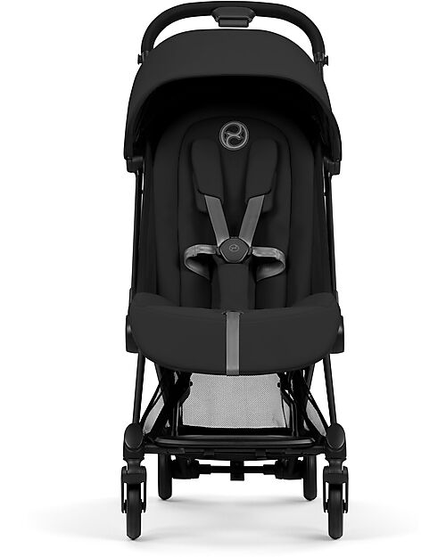 Cybex Coya Stroller Sepia Black - Matt Black Frame - Lightweight and Ultra-Compact Foot Board