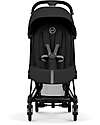 Cybex Coya Stroller Sepia Black - Matt Black Frame - Lightweight and Ultra-Compact Foot Board